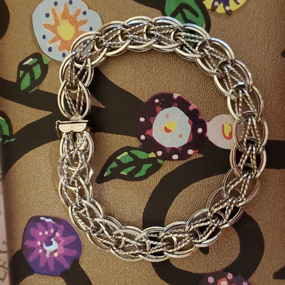 💚 Vintage Fancy silver bracelet - Picture 1 of 10
